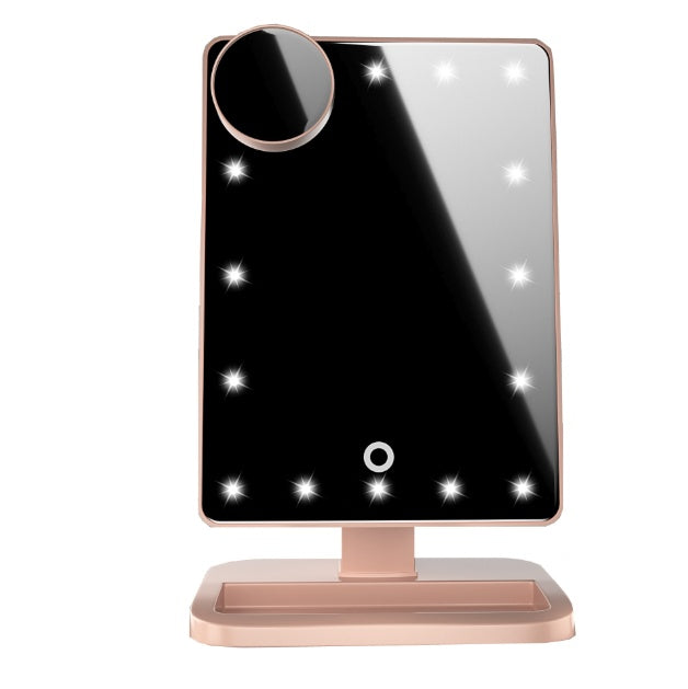 Touch Screen Makeup Mirror With 20 LED Light Bluetooth Music Speaker 10X Magnifying Mirrors Lights A T FASHION STORE