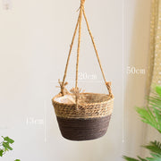 Straw Hanging Baskets, Flower Baskets, Woven Flower Pots, Rattan Baskets, Chlorophytum Potted Plants, Flower Baskets, Flower Pots, Bamboo Baskets, Flower Baskets AT home decorations