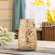 Ceramic Vase Electroplating Gold European Style Home Living Room Decoration AT home decorations