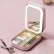 LED Mirror Makeup Storage Box AT Fashion store