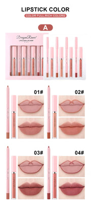 4pcs Lip Gloss Lip Liner Pen Set A T FASHION STORE