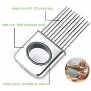 Onion Holder Slicer Vegetable tools Tomato Cutter Stainless Steel Kitchen Gadget AT home decorations