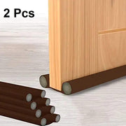 Door Protector- Door Draft Fabric Cover Guard Door Gap Sealer  Protector Door Mounted Door Stopper Door Mounted Door Stopper Sound-Proof Reduce Noise Waterproof - Brown (Pack Of 2) 6c4e29