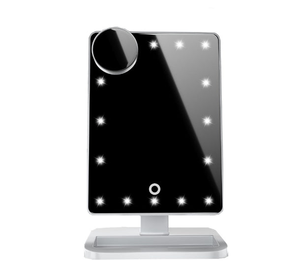 Touch Screen Makeup Mirror With 20 LED Light Bluetooth Music Speaker 10X Magnifying Mirrors Lights A T FASHION STORE