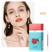 20 Pcs Set Cotton Swab Lipsticks For Outdoor Portable Lipsticks Cosmetics Waterproof Case Lasting Long Cigarette Liquid Lipstick A T FASHION STORE