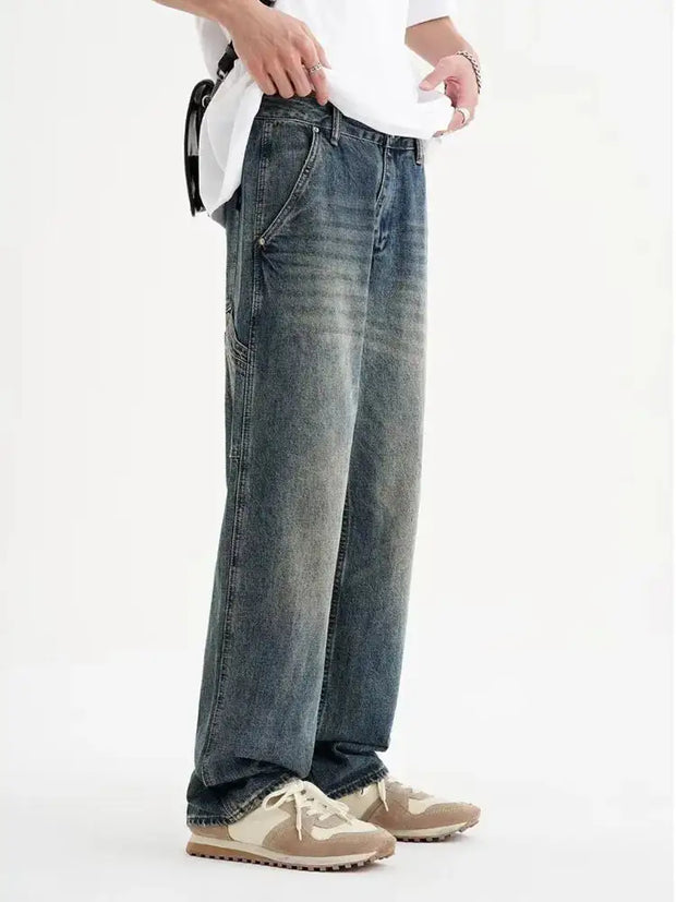 Vintage Washed Jeans A T FASHION STORE