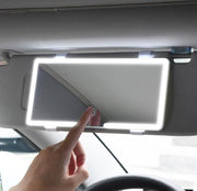 Rechargeable Car Makeup Mirror with LED Lights (Pack Of 1) 6c4e29