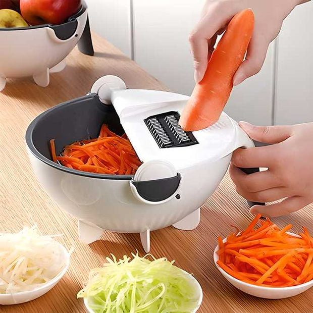 9 in 1 Multifunction Plastic Magic Rotate Vegetable Cutter 6c4e29