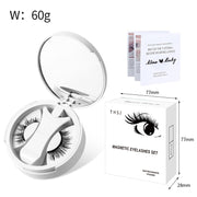 Magnetic False Eyelashes Integrated Storage Box Glue-free Magnet False Eyelashes Natural Makeup Tools With Applicater A T FASHION STORE