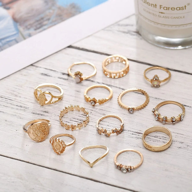 Women's Vintage Ring Set A T FASHION STORE