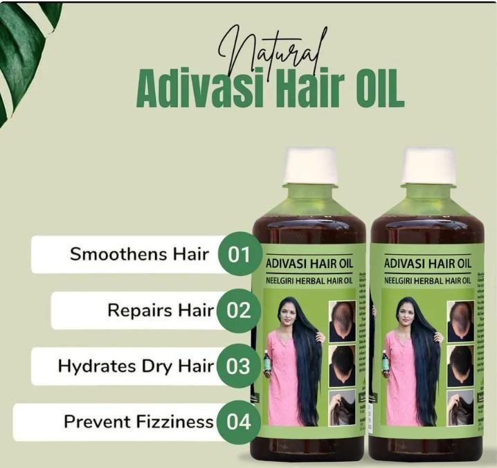 Adivasi Neelgiri Herbal Hair Oil (Pack of 2) 6c4e29