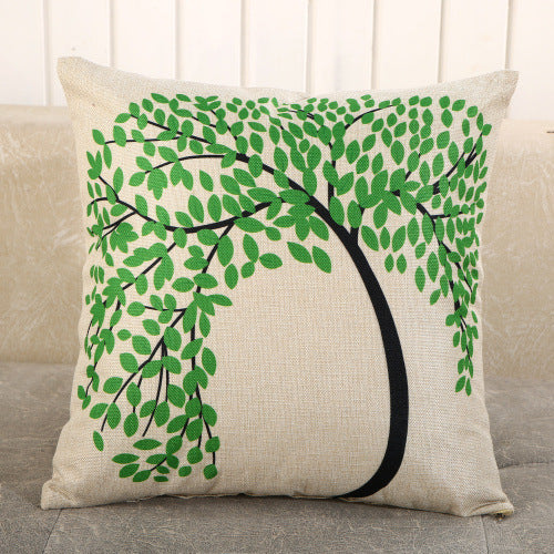 Fabric Decoration Supplies Car Gift Linen Printed Pillows Bedside Cushion Couch Pillow AT home decorations