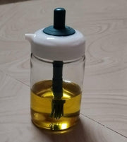 Oil Dispenser Bottle 2 in 1 Container with Silicone Brush 6c4e29