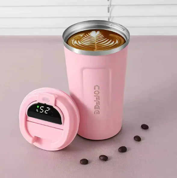 Stainless Steel Insulated Cup with Intelligent Temperature Display A T FASHION STORE