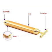 24K Gold Energy Beauty Bar Electric Facial Massage Roller 6c4e29