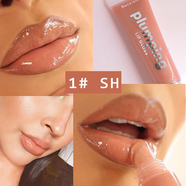 Wet Cherry Gloss Plumping Lip gloss Lip Plumper Makeup Big Lip Gloss Moisturizer Plump Volume Shiny Vitamin E Mineral Oil A T FASHION STORE