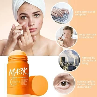 Purifying Orange Vitamin C Clay Face Mask Stick 6c4e29