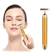 24K Gold Energy Beauty Bar Electric Facial Massage Roller 6c4e29