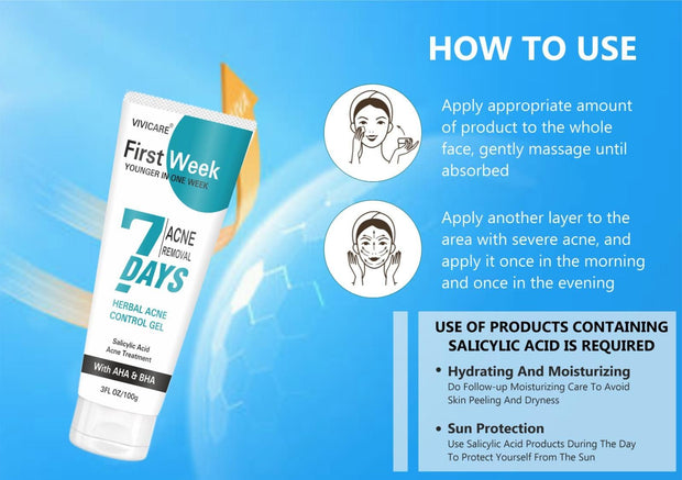 Flow week Salicylic Acid Acne Treatment Gel 30 gram ( Pack of 2) 6c4e29