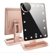 Touch Screen Makeup Mirror With 20 LED Light Bluetooth Music Speaker 10X Magnifying Mirrors Lights A T FASHION STORE