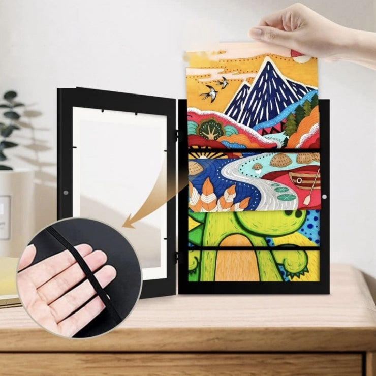Flip Photo Frame A3A4 Children's Art Magnetic Picture Frame AT home decorations