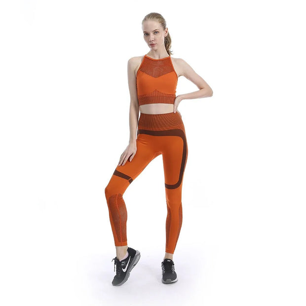 2020 Women's Fitness Yoga Set: Leggings, Sports Bra, Sleeveless Tops A T FASHION STORE