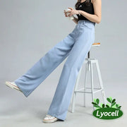 Women's Baggy Wide Leg Denim Pants A T FASHION STORE