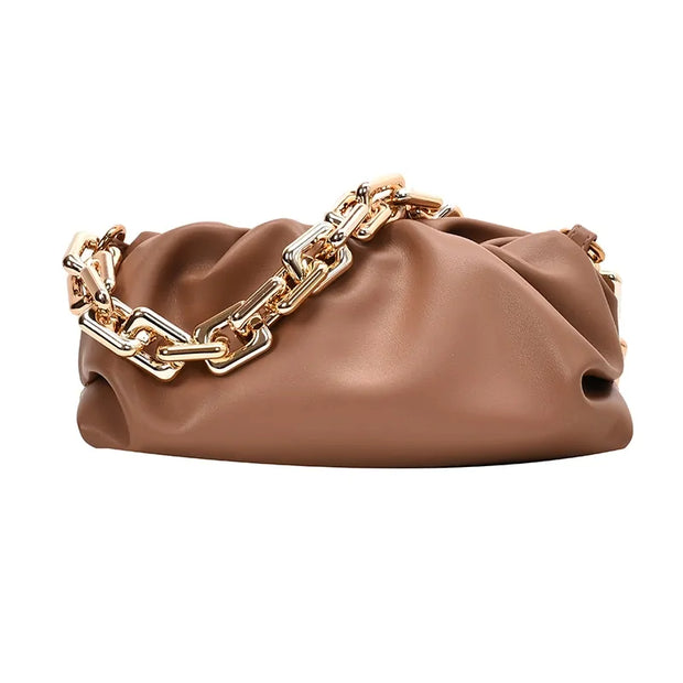 Soft Leather Cloud Bag: Women's Single Shoulder Purse A T FASHION STORE