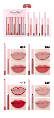 4pcs Lip Gloss Lip Liner Pen Set A T FASHION STORE