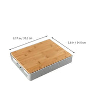 Chopping Board with Storage Container Drawer A T FASHION STORE