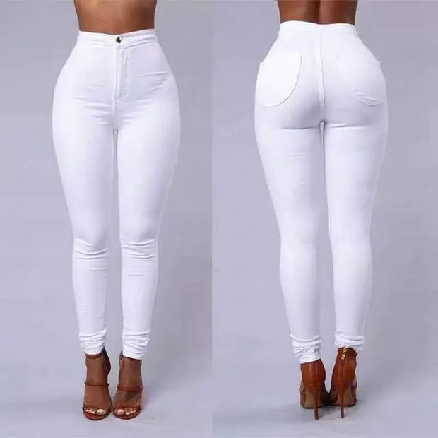 Women's High-Waist Skinny Jeans A T FASHION STORE