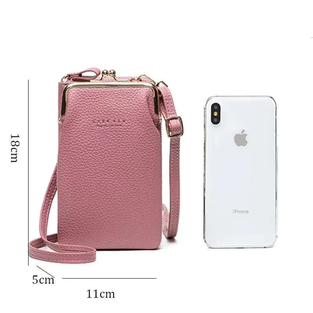 Women's Wallet Bag With Cell Phone Strap A T FASHION STORE