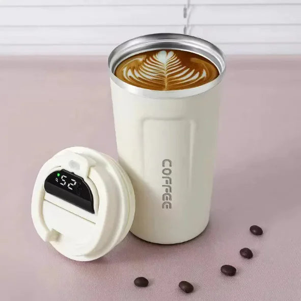 Stainless Steel Insulated Cup with Intelligent Temperature Display A T FASHION STORE