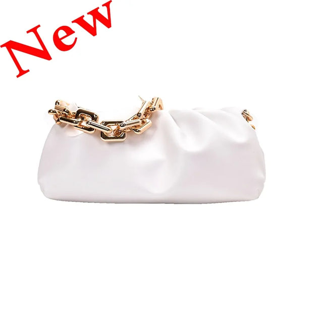 Soft Leather Cloud Bag: Women's Single Shoulder Purse A T FASHION STORE