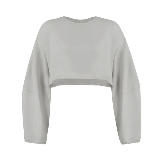 Sporty Crop Top Long Sleeve A T FASHION STORE