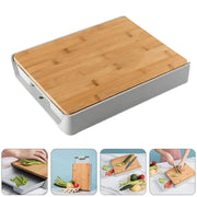 Chopping Board with Storage Container Drawer A T FASHION STORE