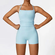 Women's 2 Piece Tight Quick-Drying Fitness Suit A T FASHION STORE