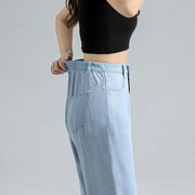 Women's Baggy Wide Leg Denim Pants A T FASHION STORE