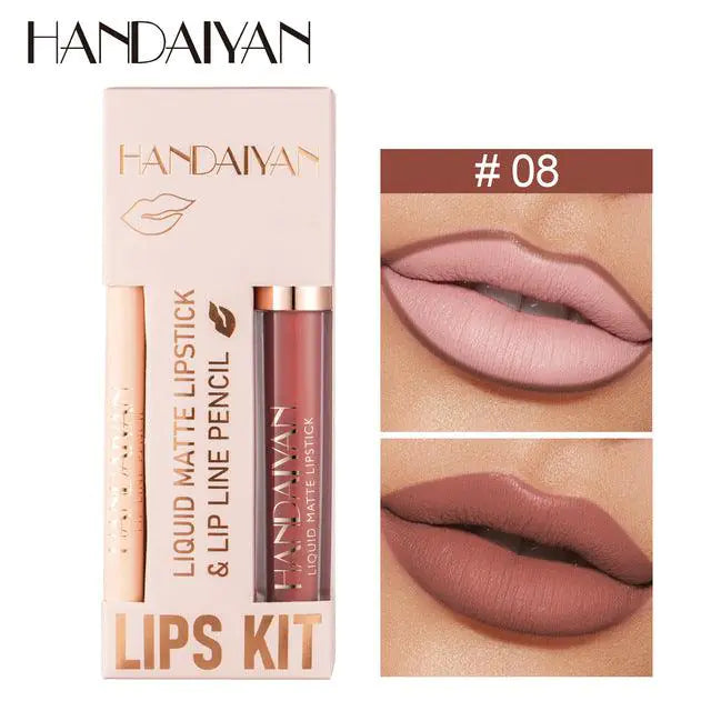 Matte Lipstick and Lip Liner A T FASHION STORE