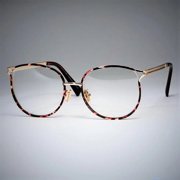 Cat Eye Glasses Metal Frames A T FASHION STORE