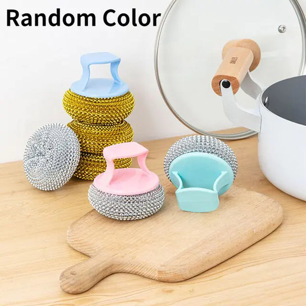 Random Color Kitchen Wash Pot Dish Brush Washing Utensils With Washing Up Liquid Soap Dispenser Household Cleaning Accessories A T FASHION STORE