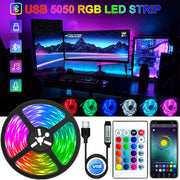 5050 Light Bar USB Bluetooth 5v Flexible LED Strip A T FASHION STORE