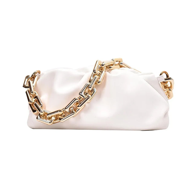 Soft Leather Cloud Bag: Women's Single Shoulder Purse A T FASHION STORE