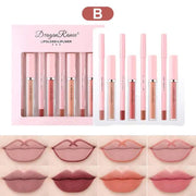 4pcs Lip Gloss Lip Liner Pen Set A T FASHION STORE