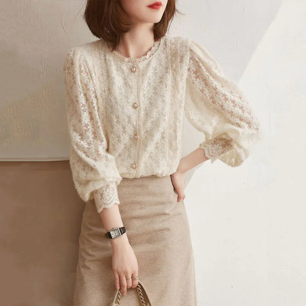 Women Lace Shirts AT Fashion store