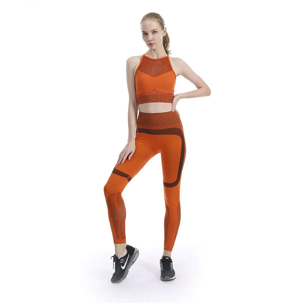 2020 Women's Fitness Yoga Set: Leggings, Sports Bra, Sleeveless Tops A T FASHION STORE