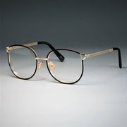 Cat Eye Glasses Metal Frames A T FASHION STORE