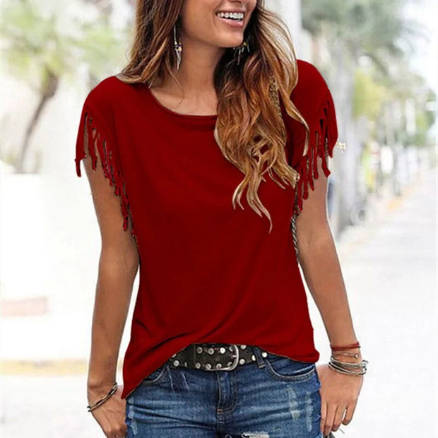 Women Summer T shirts A T FASHION STORE