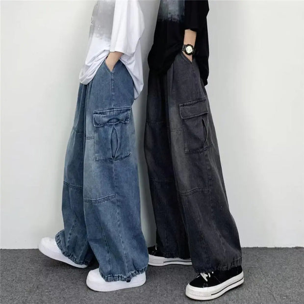 Women's Baggy Cargo Jeans A T FASHION STORE