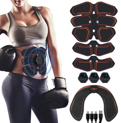 EMS Abdominal & Hip Trainer Toner: USB Fitness Gear for Home Gym A T FASHION STORE